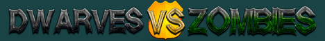 Dwarves vs. Zombies banner Dwarves vs. Zombies Minecraft server banner
