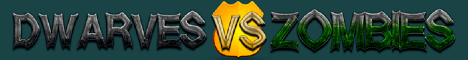 Dwarves vs. Zombies banner Dwarves vs. Zombies Minecraft server banner