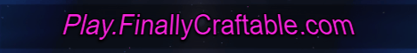Finally Craftable banner Finally Craftable Minecraft server banner