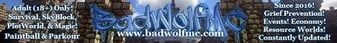 BadWolfMC banner BadWolfMC Minecraft server banner