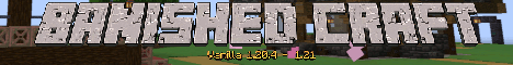 Banished Craft banner Banished Craft Minecraft server banner