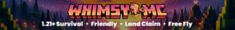 WhimsyMC banner WhimsyMC Minecraft server banner
