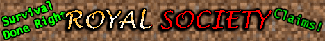 Royal Society banner Royal Society Minecraft server banner