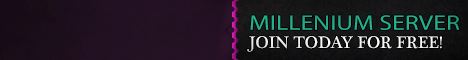 Millenium server banner Millenium server Minecraft server banner