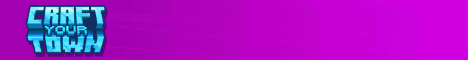 CraftYourTown banner CraftYourTown Minecraft server banner