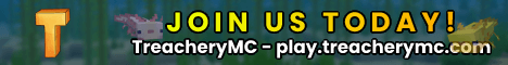 TreacheryMC banner TreacheryMC Minecraft server banner