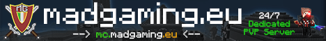 MadGaming banner MadGaming Minecraft server banner