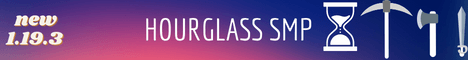 Hourglass SMP banner Hourglass SMP Minecraft server banner