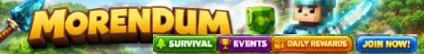 Morendum banner Morendum Minecraft server banner