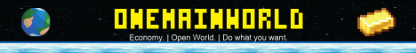 onemainworld banner onemainworld Minecraft server banner