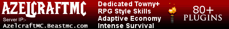 AzelcraftMC banner AzelcraftMC Minecraft server banner