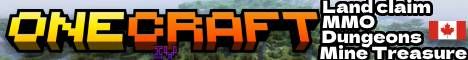 OneCraft banner OneCraft Minecraft server banner