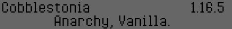Cobblestonia banner Cobblestonia Minecraft server banner