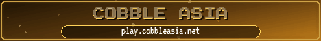 Cobble Asia banner Cobble Asia Minecraft server banner