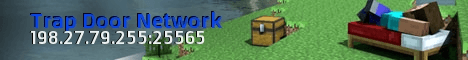 Trap Door Network banner Trap Door Network Minecraft server banner