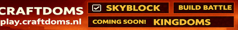 Craftdoms banner Craftdoms Minecraft server banner
