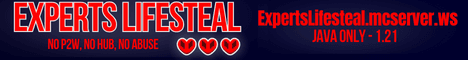 Experts Lifesteal banner Experts Lifesteal Minecraft server banner