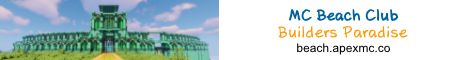 MC Beach Club banner MC Beach Club Minecraft server banner