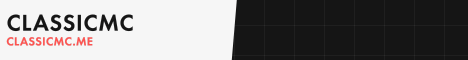 ClassicMC banner ClassicMC Minecraft server banner