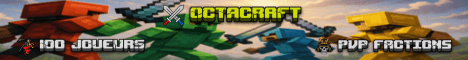 OctaCraft banner OctaCraft Minecraft server banner