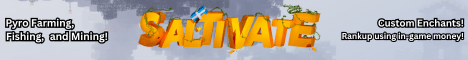 Saltivate banner Saltivate Minecraft server banner