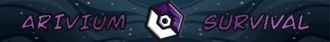 Arivium Survival banner Arivium Survival Minecraft server banner