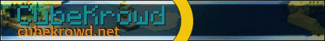 CubeKrowd banner CubeKrowd Minecraft server banner