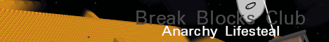 Break Blocks Club banner Break Blocks Club Minecraft server banner
