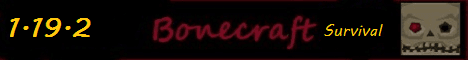 Bonecraft banner Bonecraft Minecraft server banner