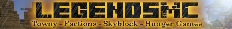 LegendsMC banner LegendsMC Minecraft server banner