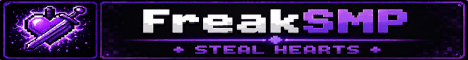 FreakSMP banner FreakSMP Minecraft server banner