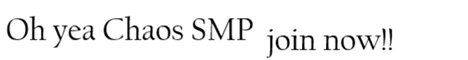 The Chaos SMP banner The Chaos SMP Minecraft server banner