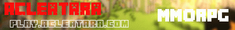 Acleatara banner Acleatara Minecraft server banner
