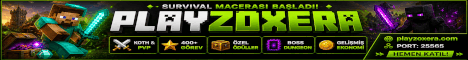 PlayZoxera banner PlayZoxera Minecraft server banner