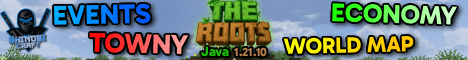 The Roots MC banner The Roots MC Minecraft server banner