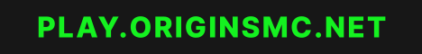 OriginsMC SMP banner OriginsMC SMP Minecraft server banner