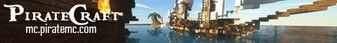 PirateCraft banner PirateCraft Minecraft server banner