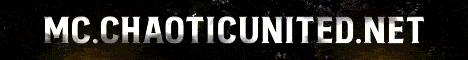Chaotic United banner Chaotic United Minecraft server banner