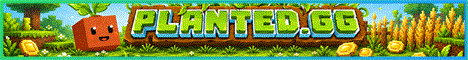 Planted banner Planted Minecraft server banner