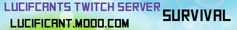 Lucificants Twitch Server banner Lucificants Twitch Server Minecraft server banner
