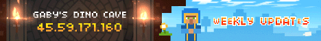 Gabys Dino Cave banner Gabys Dino Cave Minecraft server banner