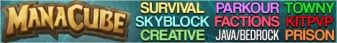 ManaCube banner ManaCube Minecraft server banner