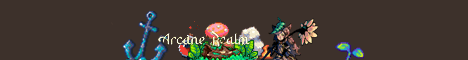 Arcane Realm banner Arcane Realm Minecraft server banner