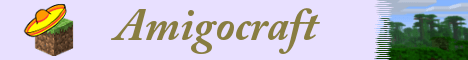 Amigocraft banner Amigocraft Minecraft server banner