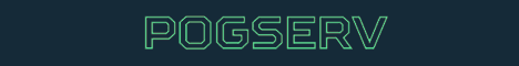 Pogserv banner Pogserv Minecraft server banner
