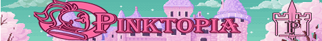 Pinktopia banner Pinktopia Minecraft server banner