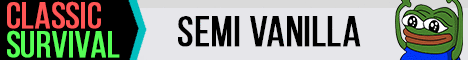 ClassicSurvival banner ClassicSurvival Minecraft server banner