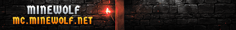 MINEWOLF banner MINEWOLF Minecraft server banner