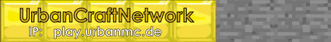 UrbanCraftNetwork banner UrbanCraftNetwork Minecraft server banner