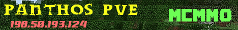 Panthos PvE banner Panthos PvE Minecraft server banner